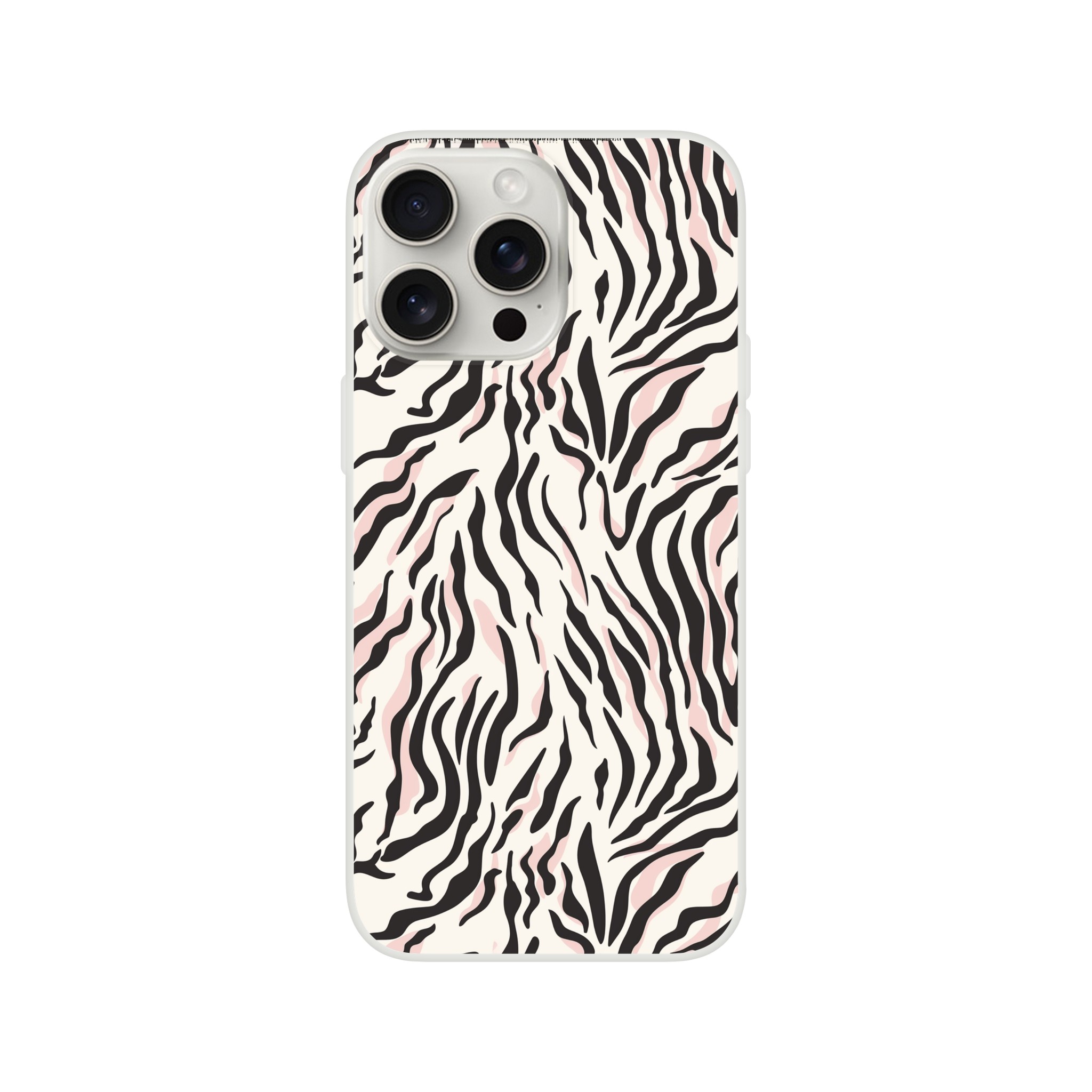 Pink and Black Zebra Print Flexi Phone Case