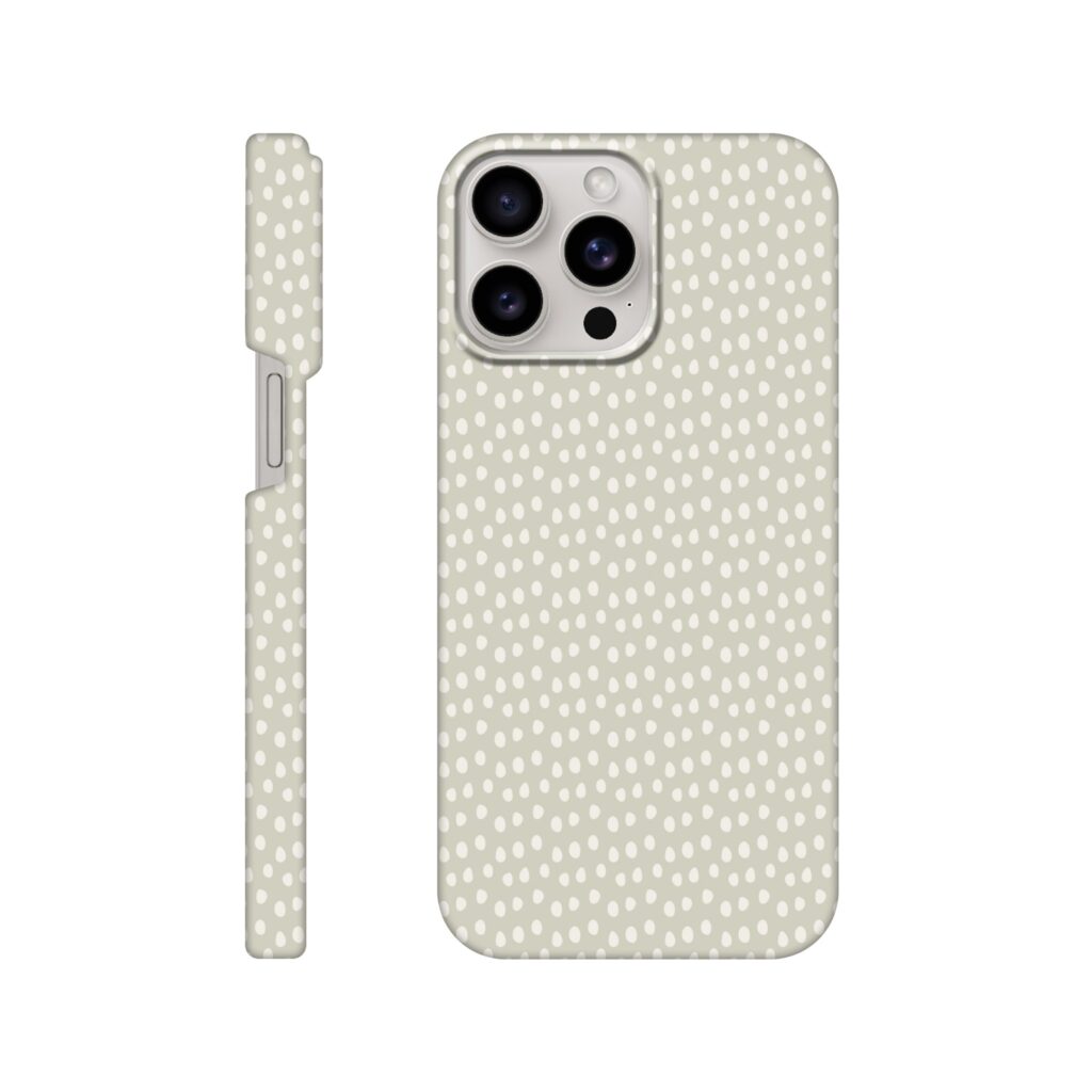 Pale Green Dots Slim Phone Case