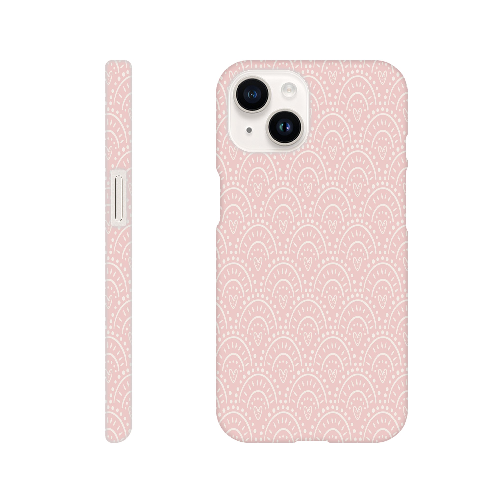 Blush Hearts Slim Phone Case